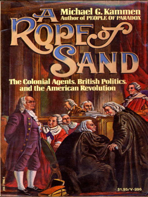 Title details for A Rope of Sand by Michael Kammen - Available